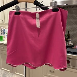 By Anthropologie pink skirt with rhinestones brand new and adorable! BNWT